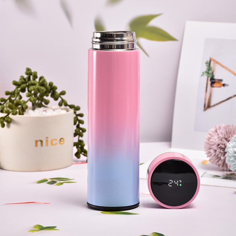 500ml Insulated Stainless Steel Water Bottle With LED Temperature Disp ...